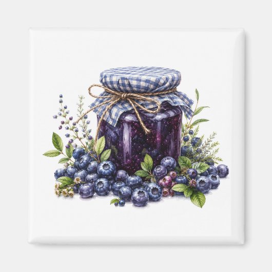 Bosbessenjam Magneet   (Voorkant)
