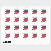 Bosbessenjam Ronde Sticker (Vel)