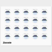 Bosbessenjam Ronde Sticker (Vel)