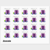 Bosbessenjam Vierkante Sticker (Vel)
