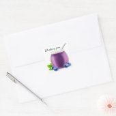 Bosbessenjam Vierkante Sticker (Envelop)