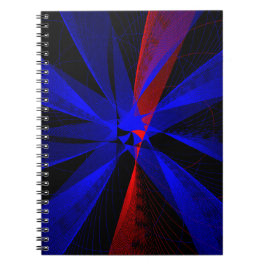 Bosbessenkleur Abstract Geometrisch Spiraal Notiti Notitieboek