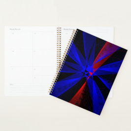 Bosbessenkleur Abstract Geometrische Spiraal Plann Planner