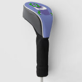 Bosbessenmuffin Paars Golfheadcover (Schuin)