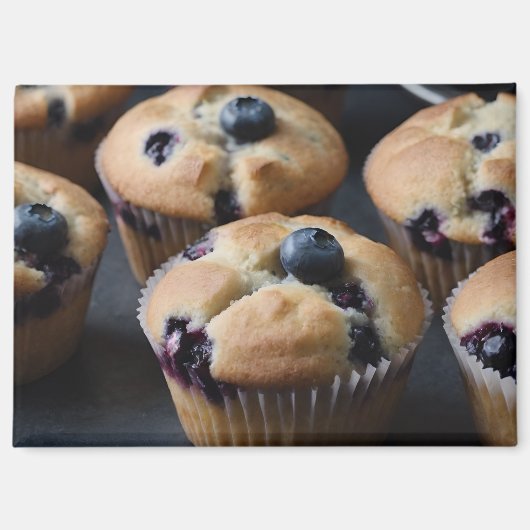 Bosbessenmuffins Magneet (Voorkant)