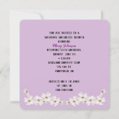 Bosbessenmuffins verjaardagsbrunch kaart (Achterkant)