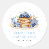 bosbessenpannenkoek ronde sticker (Voorkant)