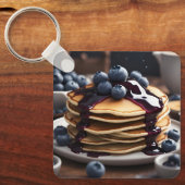 Bosbessenpannenkoeken Sleutelhanger (Voorkant)
