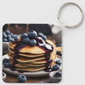 Bosbessenpannenkoeken Sleutelhanger (Achterkant)