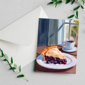 Bosbessenpastei Aquarelschilderij Briefkaart