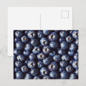 Bosbessenpatroon Briefkaart (Voorkant / Achterkant)