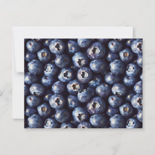 Bosbessenpatroon Briefkaart