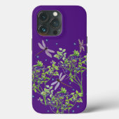 Bosbessenpatroon met libellen Case-Mate iPhone case (Achterkant)