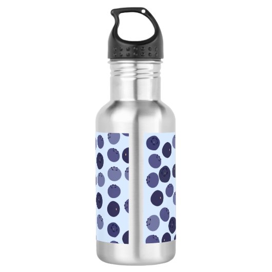 Bosbessenpatroon Waterfles (Achterkant)