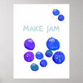 Bosbessenprint Poster (Voorkant)