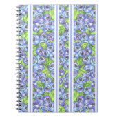 bosbessenstrepen notitieboek (Voorkant)