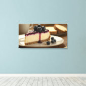 Bosbessentaart Canvas Afdruk (Insitu (Houten vloer))