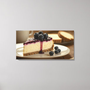 Bosbessentaart Canvas Afdruk