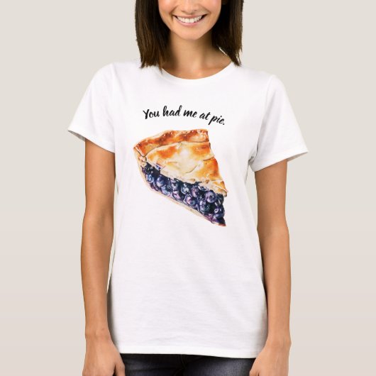 Bosbessentaart T-shirt (Voorkant)