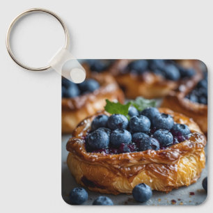 Bosbessentaartje Sleutelhanger