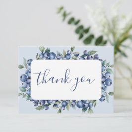 Bosbessenthuis Baby Shower Bedankje Notitiekaartje