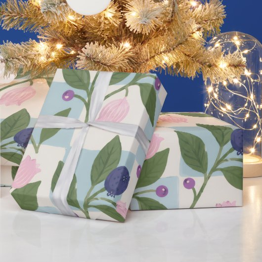 Bosbessenweide Bloei Cadeaupapier (Feestdagen)