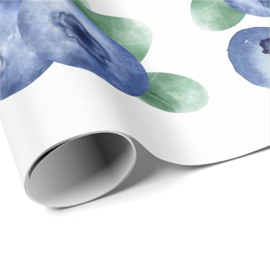 bosbessenwikkelpapier cadeaupapier (Rol Hoek)