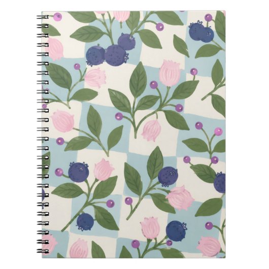 Bosbessetuin Bloem notebook  Notitieboek (Voorkant)