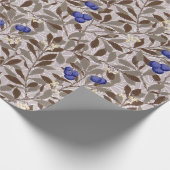 Bosbesstruik, William Morris Cadeaupapier (Hoek)