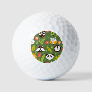 Bosbewoners: Scandinavisch kinderpatroon. Golfballen