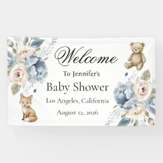 Bosbijeenkomst Baby Shower Welkomstbord Spandoek