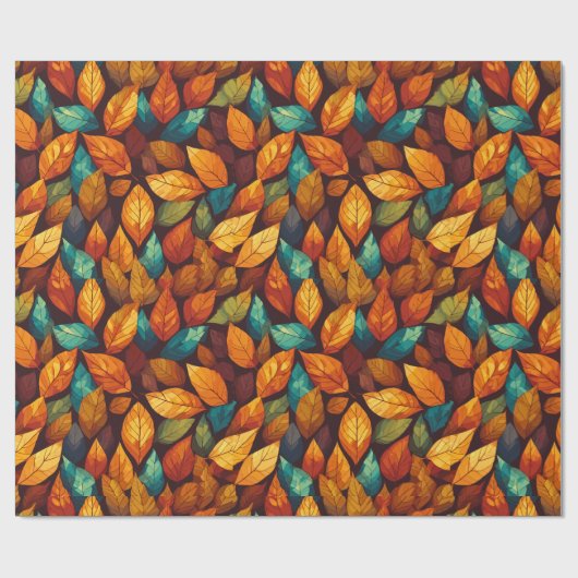 Bosbladeren Cadeaupapier (Vlak)