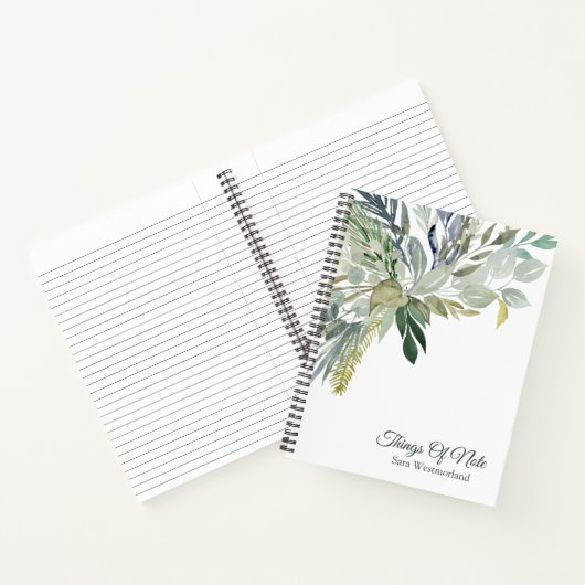 Bosbladeren "Dingen van nota" / Journal Notitieboek (Binnen)