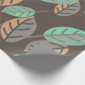 bosbladeren omslagpapier cadeaupapier (Hoek)