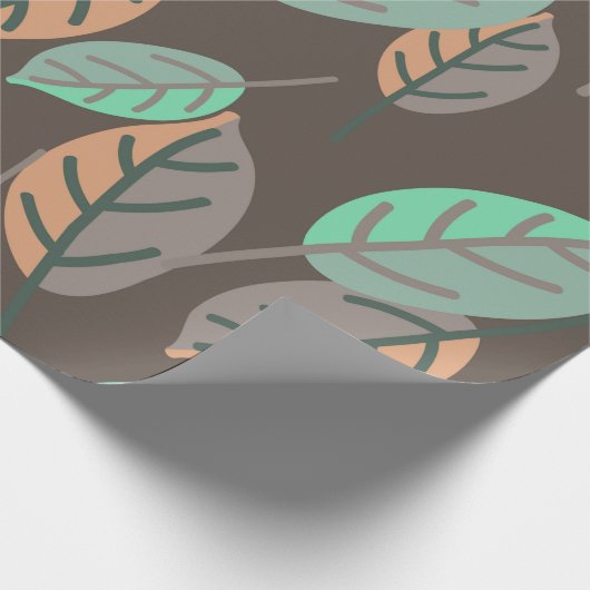 bosbladeren omslagpapier cadeaupapier (Hoek)