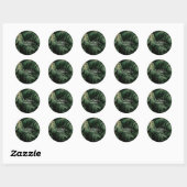 Bosbladeren Ronde Sticker (Vel)