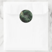 Bosbladeren Ronde Sticker (Tas)