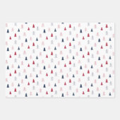 Bosblauw kerstcadeaupapier vellen (Voorkant)