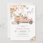 Bosbloemen Baby Shower Uitnodiging (Voorkant)