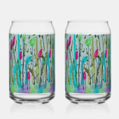 Bosbloemen Blikvorm Glas (Voorkant)