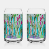 Bosbloemen Blikvorm Glas (Links)