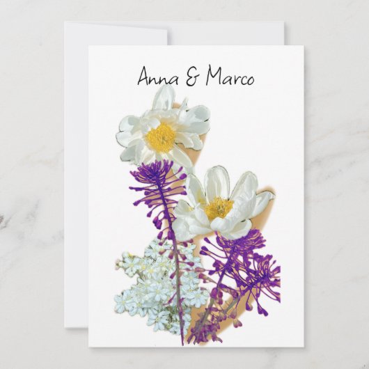 Bosbloemen Feestdagenkaart (Voorkant)