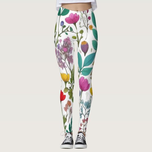 BOSBLOEMEN LEGGINGS (Voorkant)