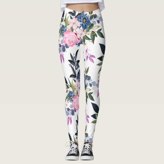 Bosbloemen Leggings (Voorkant)