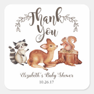 Bosbodem Baby Shower Sticker