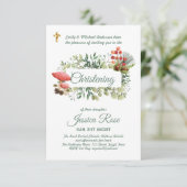 Bosbodem Doop Uitnodiging Doopsel (Staand voorkant)