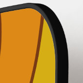 Bosbodem Mist Cirkel Streep met Naam Pickleball Paddle (Links Detail)