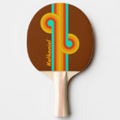 Bosbodem Mist Stripe Loop met Naam Tafeltennisbatje (Achterkant)