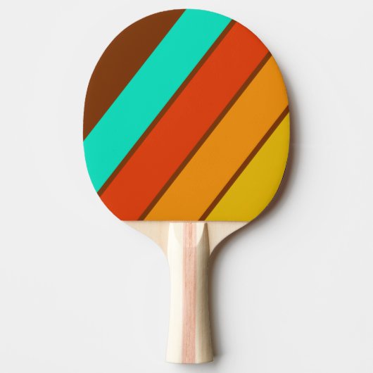 Bosbodem Mistige Vette Gestreepte Tafeltennisbatje (Voorkant)