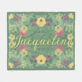 bosbodembloem fleece deken (Voorkant (Horizontaal))